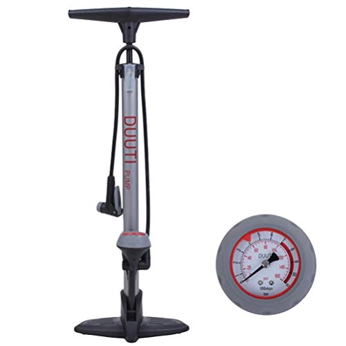 Bike Pump : BESPORTBLE Mountain Bike Tire Pump with Gauge Fits Schrader and Presta Valve Types Bicycle Tire Inflator for Daily Use