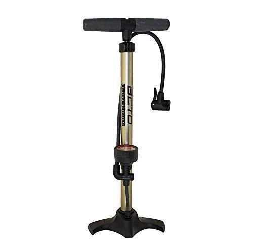 Bike Pump : Beto Bicycle Air Pump Floor Standing Air Pump Aluminum Brown 11 BAR