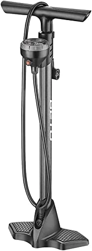 Bike Pump : Beto Bike Bicycle Floor Pump with Top-Mounted Gauge Universal Value for Presta Schrader Dunlop 160 PSI MAX by World Top Manufacturer