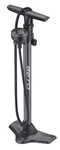 Bike Pump : Beto CMP-161SGB Steel Floor Pump with Gauge & Bleed Valve.