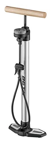Bike Pump : Beto MP-153AGW Alloy Floor Pump with Gauge & Wooden Handle.