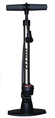 Bike Pump : Beto Track Pump. Bicycle Alloy Floor Tyre Inflator Schrader / Presta Valve Pump with Gauge.