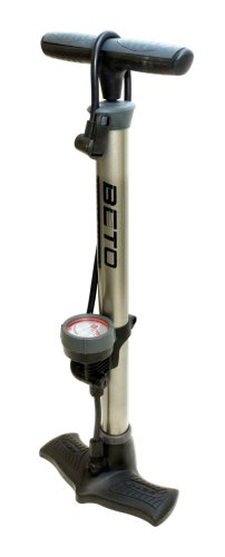 Bike Pump : Beto Track Pump Steel Barrel With Gauge
