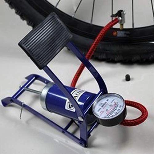 Bike Pump : Bicycle Floor Pump Portable Cycling Pump Portable Tool Balls For Car Tire Bike Foot Pump High Pressure Inflator Motorcycles Non Slip With Gauge Air Nozzle Multifunction Inflatable Pump Foot Basketball