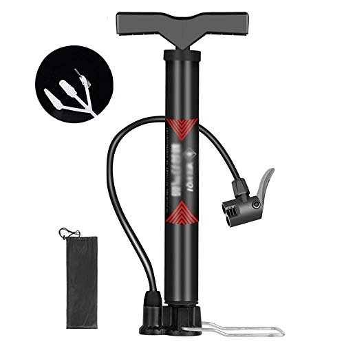 Bike Pump : Bicycle pump, bicycle high-pressure portable car basketball tube inflatable tube, send multi-function nozzle