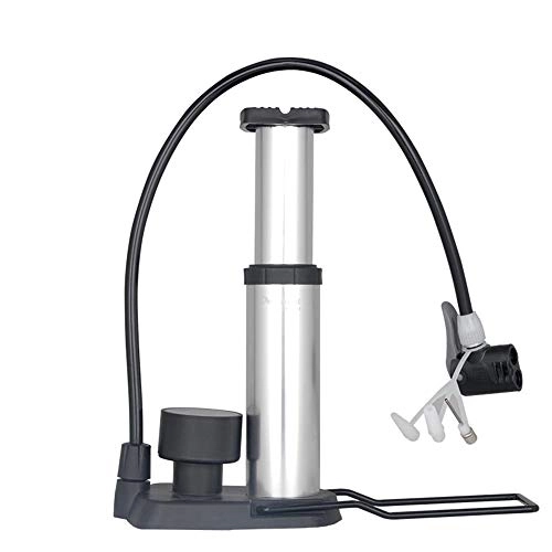 Bike Pump : Bicycle Pump Bike Pump With Gauge Includes Mount Kit Mini Bicycle Air Tire Pump Suitable To Mountain Other Road Multicolor Optional for Road Bike Mountain Bike ( Color : Silver , Size : 17.3×13.6cm )