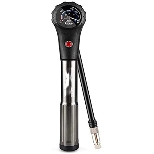 Bike Pump : Bicycle Pump Mountain Bike Shock Absorber Front Fork Portable Handheld Pump with Barometer