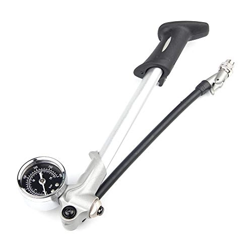 Bike Pump : Bicycle Shock Pump Gauge 300psi Pressure Front Fork Rear Suspension Universal Valve for MTB Mountain Bike Home Decorative