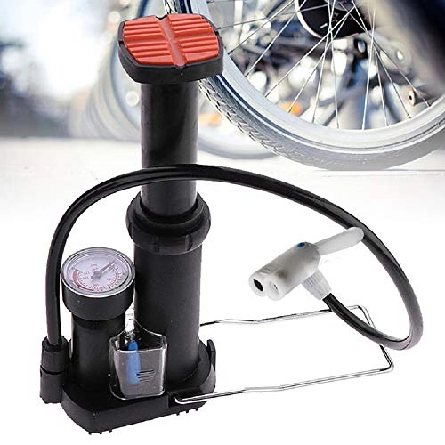 Bike Pump : Bike Floor Foot Pump - Maso Auto Mini High Pressure Electric Motorcycle Bicycle Air Tyre Inflator pump with Gauge