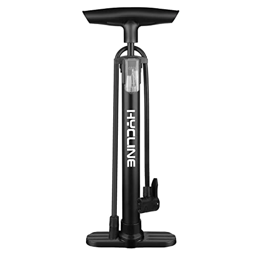 Bike Pump : Bike Floor Pump with Gauge, Air Bicycle Pump Inflator with High Pressure 160 PSI, Fits Schrader and Presta Valve