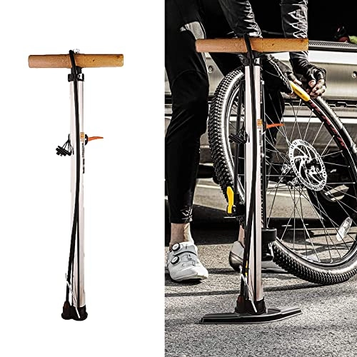 Bike Pump : Bike Floor Pumps Bicycle Tire Portable Stainless Steel High Pressure Motorcycle Electric Ball Car Air Pump Ergonomic for Road Sports Mountain Bike Balloon Inflatables MTB Valve Head