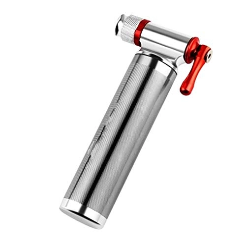 Bike Pump : Bike Pump Compact Size Bicycle Pump Bicycle Mini Pump Can Be Take In The Pocket Bike Pump For Bicycles (Color : Silver, Size : ONE SIZE)