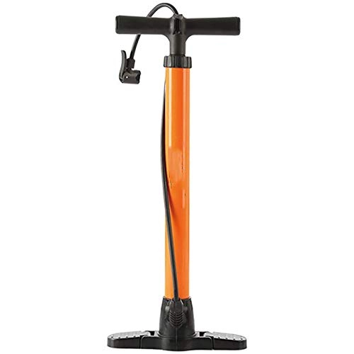 Bike Pump : Bike Pump High-pressure Pump Basketball Electric Bicycle Air Pump Bicycle Multi-purpose Pump Portable Air Pump (Color : Orange, Size : 25x60cm)