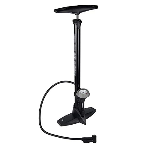 Bike Pump : Bike Pump Lightweight High Pressure Bike Stand Floor Pump Scharder Presta Valves 160 PSI Floor Drive With Gauge Versatility (Color : Black, Size : 62cm) YCLIN (Color : Black, Size : 62cm)