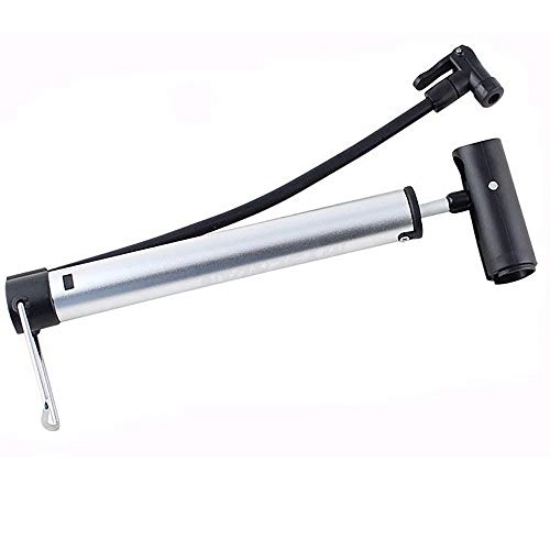 Bike Pump : Bike Pump Mini Bicycle Air Tire Pump Suitable to Mountain Other Road Includes Mount Kit for Bikes (Color : Silver, Size : 31cm)