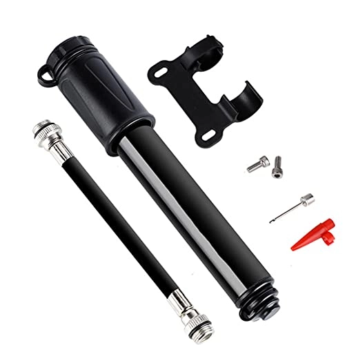 Bike Pump : Bike Pump With Pressure Gauge, [100 Psi][Perfect Full Set] Mini Bicycle Pump, Ball Pump With Needle, Glueless Patch Kit, Cycle Valve Caps And Frame Mount