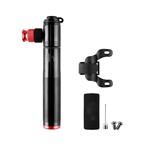 Bike Pump : Bike Tire Pump, 2 in 1 Mini Bike Energy Pump Portable Manual Lightweight Bicycle Tyre Pump for Road & Mountain & Bikes, Fit Gas Bottle Accurate Fast Inflation, Black