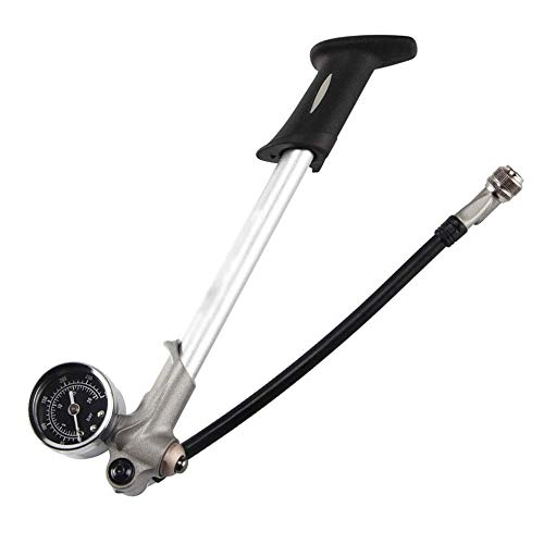 Bike Pump : Bike Tire Pump Ultra Light Bike Pump High Pressure Bicycle Pump MTB Bike Air Inflator Portable Manual Pump with Gauge Accurate Fast Inflation, Silver