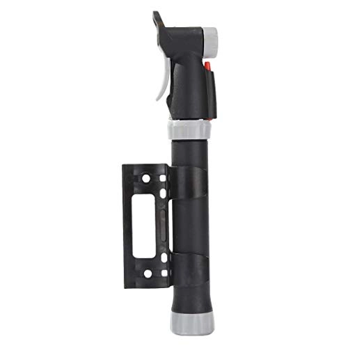 Bike Pump : Bike tyre pump Bicycle Tire Air Pump Convenient Practical, User-friendly Design Portable Bicycle Wheel MTB Road Mini Inflator For Basketball GRS-7.2Z (Color : Gray)