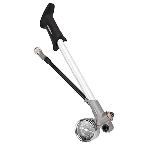 Bike Pump : BUMSIEMO Floor Pump Bicycle Bike Pump Valve High Pressure Shock Pump Bicycle With Gauge Hand Mini Silver