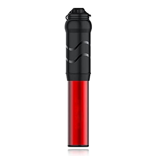 Bike Pump : BWHNER Mini Aluminum Portable Bike Pump, with Bike Holder, Inflatable Tube, Gas Ball Needle, Hexagonal Wrench, for Suitable for Electric Bicycle Toy Ball, Red