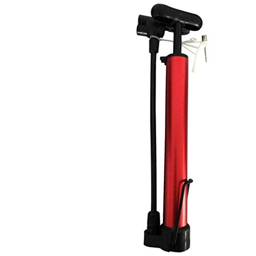 Bike Pump : BXU-BG Outdoor sports High Pressure Bicycle Pump, Foot Pumps Floor Pump Tire Pump Portable Tool For Inflating By, Two Sided Valve 120PSI For Mountain Bike Bicycle Electric Car, Red