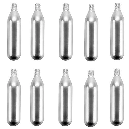Bike Pump : Camisin 10 Pack Portable CO2 Cartridge 16G Threaded for CO2 Bike Inflator - Pumps MTB or Any Road Cycling TIre