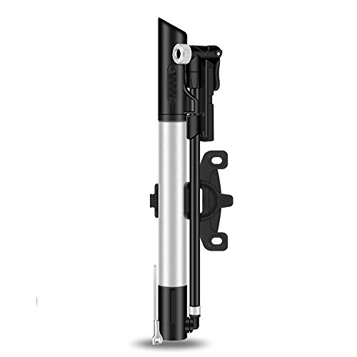 Bike Pump : CaoQuanBaiHuoDian Practical Bicycle Pump Compact and Lightweight Performance Cycling Gear Mini Portable High Pressure Pumps Easy to Use (Color : Black, Size : 270mm)