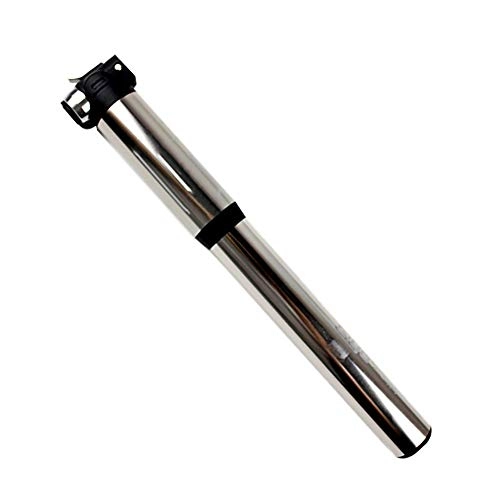 Bike Pump : CaoQuanBaiHuoDian Practical Bicycle Pump Mini Riding Equipment Portable Bicycle Pump Aluminum Alloy High Pressure Easy to Use (Color : Silver, Size : 230mm)