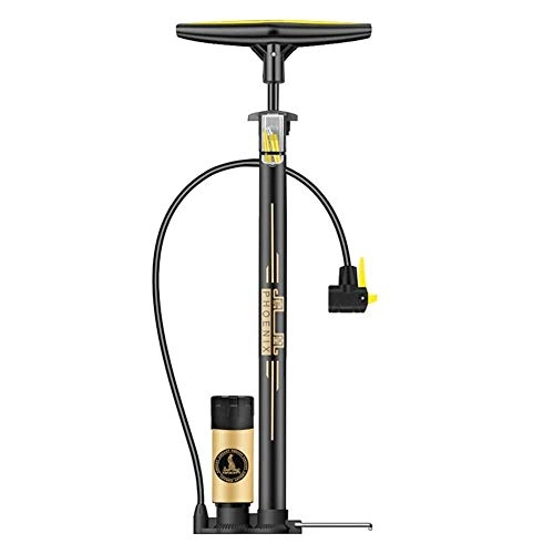 Bike Pump : CHENYE Bike Pump with Gauge, Portable Bicycle Tire Air Pump 150Psi Bike Floor Pump Fits for Presta & Schrader Valve Cycling Floor Pumps
