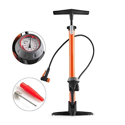 Bike Pump : CHENYE Ergonomic Bike Pump Tyre Inflator, 160 PSI Mini Floor Pump Digital Pressure Gauge for Motorbikes Balls Swim Rings and All Bicycles