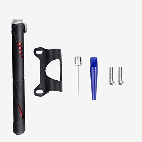 Bike Pump : ChenYongPing Bicycle Pump Ball Pump Mini Bike Pump Bicycle Pump 120 PSI Ultra Lightweight Fits Presta & Schrader Valve for Road and Mountain Bikes Balloon Inflatable Boa (Color : Red, Size : 20.5cm)