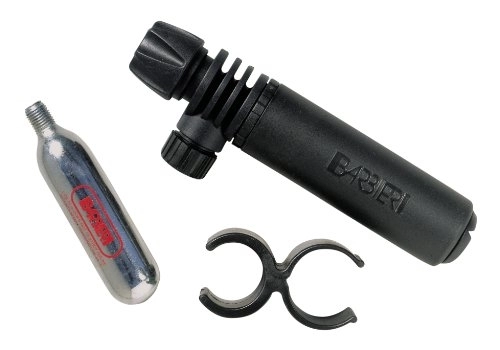 Bike Pump : Cicli Bonin Unisex Adult Barbieri Moskito + Co2 Spray Can Pump - Black, One Size