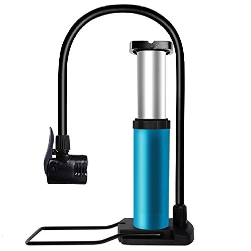 Bike Pump : Cloudlesscc Foot pump Inflatable Foot Pump Road Bicycle Tire Pump Pedal Floor Portable Ball Air Inflator-Black Air Pump (Color : Blue)