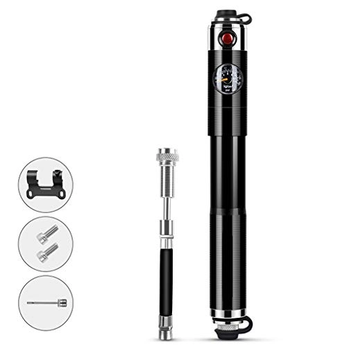 Bike Pump : Cloudpower Bicycle pump mini bicycle pump high-pressure reliably-light frame pump For Presta and Schrader valves hand pump for road, mountain bike (160 PSI) AGL1107