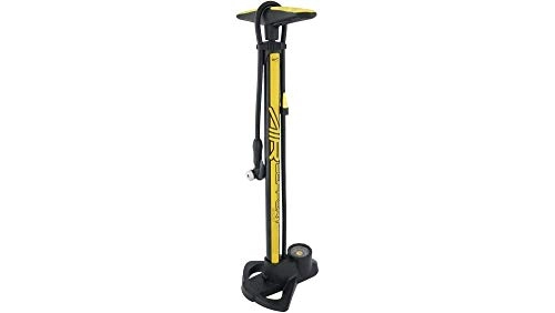 Bike Pump : CONTEC Air Support bicycle stand pump for all valves up to 10 bar 2018, Color:gelb
