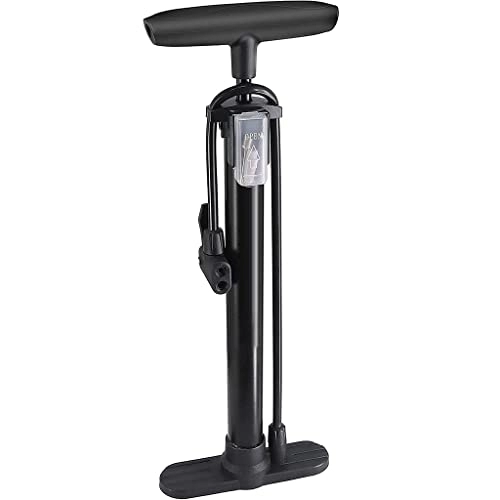 Bike Pump : Cycling Manual Pump Gym Basketball Inflatable Pump Outdoor Foot Bicycle Electric Car Car Inflatable Pump Gift (Color : Black, Size : 16.5 * 43cm)