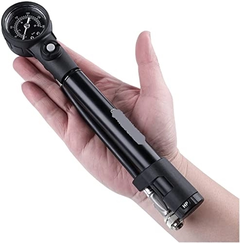 Bike Pump : Digital Car Tyre Inflator GS-41E Foldable 300psi High-pressure Bike Air Shock Pump With Lever & Gauge For Rear Suspension Mountain Bicycle