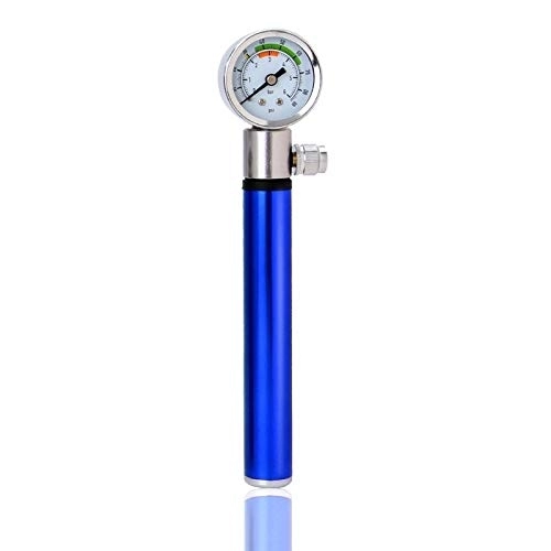 Bike Pump : DLRSET Universal bicycle pump, With Pressure Gauge, 210 PSI Portable Hand Cycling Pump Presta and Schrader Ball Road MTB Tire Bike Pump (Color : L)
