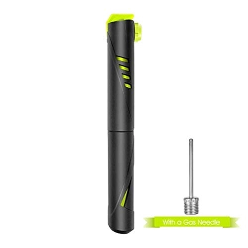 Bike Pump : DYecHenG Bike Pump Portable Bicycle Pump Mini Hand Cycling Air Pump Ball Toy Tire Inflator for Road Mountain and Bikes (Color : Green, Size : ONE SIZE)