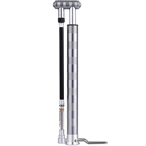 Bike Pump : Eastbride Bicycle Mini Inflator, Portable EPMD Rubber Tube Inflator with Barometer, Fits Presta & Schrader Valve