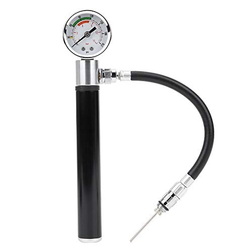Bike Pump : Esenlong Mini Bike Pump High Pressure Compact Bicycle Pump Light and Portable Bicycle Tire Pump with Gauge Valve for Road, Mountain BMX Bikes Motorcycles Toys Balls