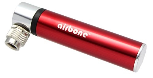 Bike Pump : EyezOff Airbone ZT702 Supernova Ultra-Compact Bicycle Pump for Schrader / Presta (9.9cm) Red