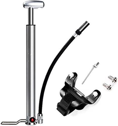 Bike Pump : FCPLLTR High Pressure Foot Activated Floor Pump 160PSI Bicycle Pump With Valve Bike Tire Pump Inflator (Color : Silver) (Color : Silver)