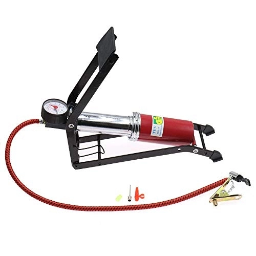 Bike Pump : Foot pump Pedal Foot Type High Pressure Air Pump Mini Portable Machine for Car Bicycle Motorcycle Bike Tool Foot Pump