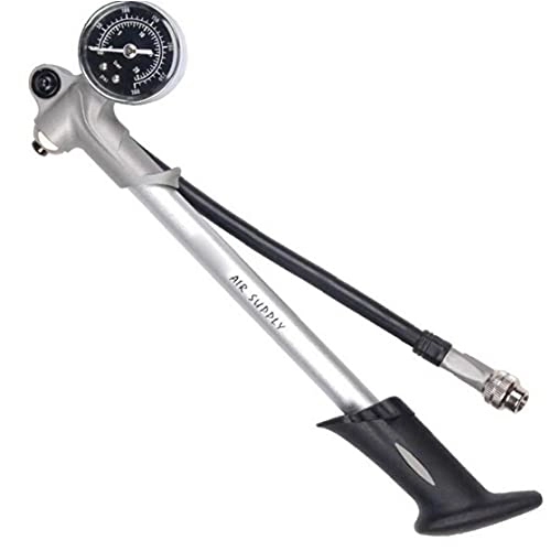 Bike Pump : Froiny Foldable 300psi High-pressure Bike Air Pump Lever Gauge for Fork Rear Suspension Mountain Bicycle