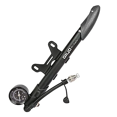 Bike Pump : GJCrafts Bike Pump, Shock Pump High-Pressure Shock Pump (300 Psi Max) Suspension Front Fork and Rear Suspension, Lever Locked on the Nozzle, No Air Loss, Universal