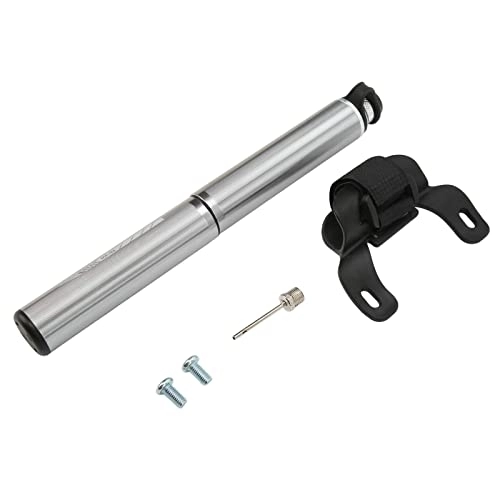 Bike Pump : Hapivida Portable Mini Bike Pump 160PSI High Pressure Bicycle Tyre Pump with Mounting Bracket Compatible with Presta and Schrader Valve(Silver)