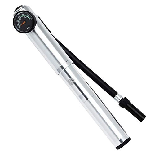 Bike Pump : High Pressure Bicycle Shock and Fork Suspension Pump - Air Gauge up to 300 PSI - Fits Presta and Schrader Valves - Works with Mountain Bike Electric and other Bikes - Durable Aluminum Body