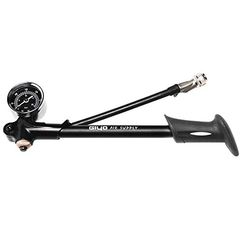 Bike Pump : High Pressure Shock Pump, Bicycle Air Shock Pump 300 PSI Front Fork & Rear Shock Mini Pump with Schrader Valve